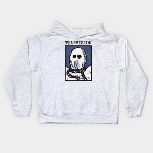 Ghost of Television Kids Hoodie by instri